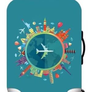 WUJIAONIAO Travel Luggage Cover Baggage Suitcase Cover Protector Skins 18-32 Inch (A15 Go Travel, S (for 18-20 inch luggage))