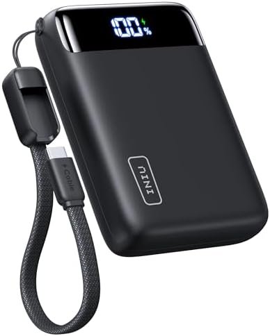 INIU Portable Charger, Smallest 22.5W 20000mAh USB C in & Out Power Bank Fast Charging, PD 3.0+QC 4.0 LED Display Phone Battery Pack Compatible with iPhone 17 16 15 14 Pro Samsung S24 Google iPad etc