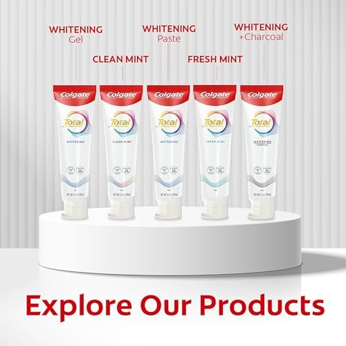 Colgate Total Active Prevention Travel Toothpaste, Whitening Toothpaste with Fluoride, Antibacterial, Mint, Clinically Proven Gum Health, Travel Size 1.4 oz - Image 13