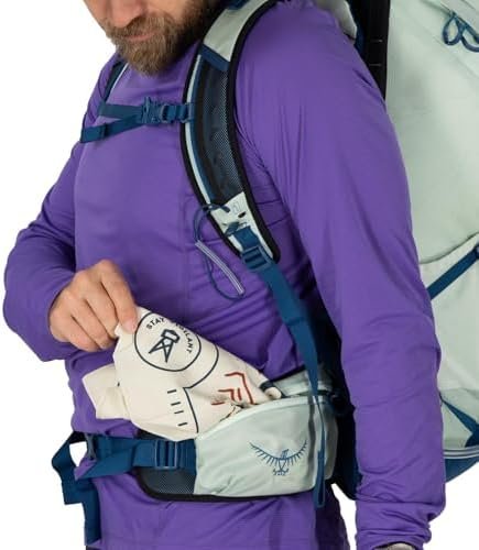 Osprey Talon 26L Men's Lightweight Hiking Backpack - Daypack for Travel & Camping, Black/Coal Grey - Image 9