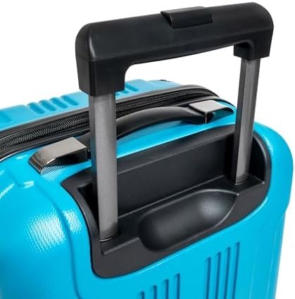 Kenneth Cole REACTION Out of Bounds Lightweight Hardshell 4-Wheel Spinner Luggage, Teal, 20-Inch Carry On - Image 2