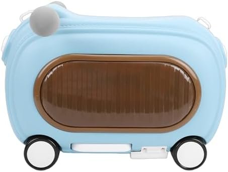 Ride On Luggage Multi Modes Anti Tipping Over 20L Ride On Toddler Rolling Suitcase with Wheels Muisc Lights for Travel (Blue) - Image 3