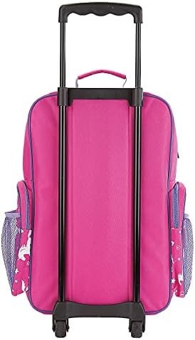 Lillian Vernon Personalized Unicorn Kids Suitcases for Girls, 5-Pocket Rolling Luggage Set, Customizable Travel Carrier on Wheels - Image 7