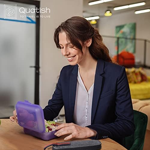 Travel Utensils with Case, Quatish Portable Silverware Set for Work, Stainless Steel Reusable Travel Cutlery Set, Fork and Spoon Set for Camping, Picnic, Gadgets, Lunch Box for Men, Black - Image 6