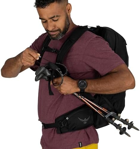 Osprey Talon 22L Men's Lightweight Hiking Backpack - Small Daypack for Travel & Camping, Frosty Mint Green/Night Shift - Image 12