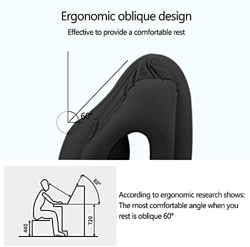 Inflatable Travel Pillows for Airplane, Blow Up Neck Pillow for Sleeping, Airplane Travel Essentials for Long Flight Support Head, Neck and Lumbar, Used for Car/Bus/Train/Office Rest, Adults Kids - Image 4