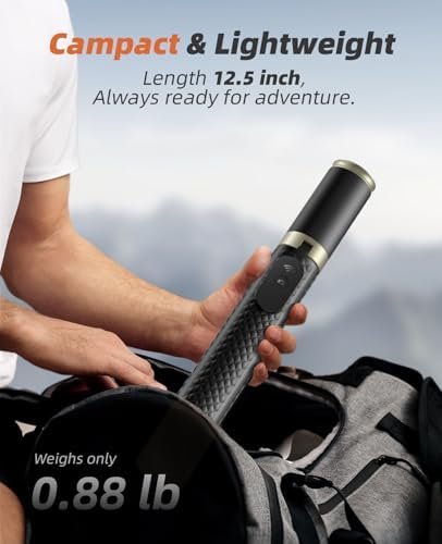 Phone Tripod & Selfie Stick with Remote, Portable, Lightweight for Video Recording Vlog, Extendable Travel Tripod Stand Compatible with iPhone Android, Black, 62" - Image 6