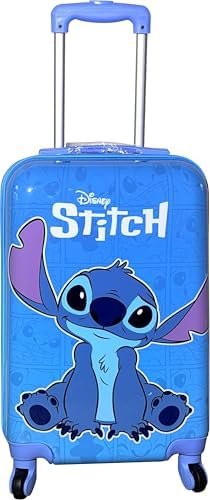 Fast Forward Kids Licensed Hard-Side 21” Spinner Luggage Lightweight Carry-On Suitcase (Stitch I) - Image 2