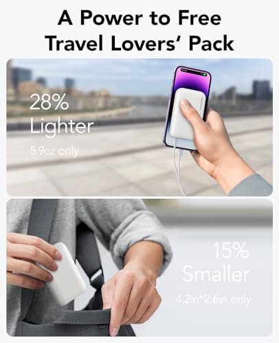 Portable Charger,Slimmest 10000mAh 22.5W PD Fast Power Bank, USB C in&Out High-Speed Charging Battery Pack Compatible with iPhone 16 15 14 13 X Samsung S22 S21 Google iPad etc - Image 4