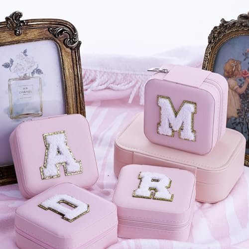 Jewelry Organizer Travel Case for Women With Mirror - Small Box for Necklace, Earrings, Ring - Bridesmaid Gifts Essentials - Image 5