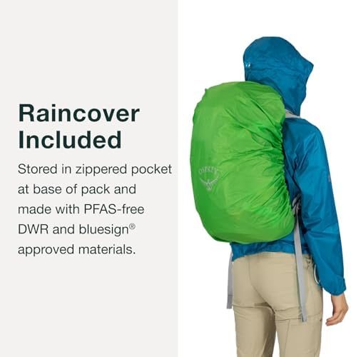 Osprey Hikelite 26L Hiking Backpack for Men and Women - Lightweight Daypack with Breathable Backpanel and Raincover - Ideal for Day Hikes, Travel, and Everyday Use in Any Weather, Black - Image 5