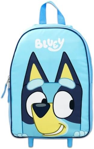 Bluey Luggage Set for Kids - Bundle with 4 Piece Carry-On Bag Set 16’’ Luggage with Wheels, Water Bottle, Plus More | Bluey Travel Rolling Suitcase for Boys, Girls - Image 3