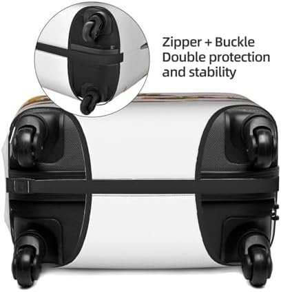 Luggage Suitcase COVER Machinery Excavator Truck and Loader, Cartoon Toy Suitcase COVERS Elastic, M - Fits 22-24 inch luggage (No Suitcase) - Image 4