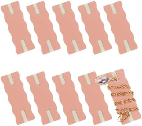 OLYCRAFT 10pcs Portable Tangle-Free Jewelry Organizer 1x2.6x0.1 Inch Rectangle Tangle-Free Necklaces Containers Necklace Card Holder Universal Jewelry Storage Case for Chain Necklaces Jewelry Storage