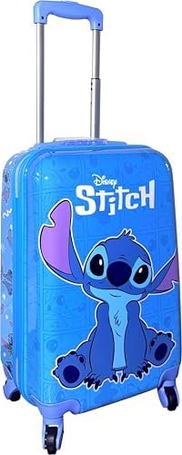 Fast Forward Kids Licensed Hard-Side 21” Spinner Luggage Lightweight Carry-On Suitcase (Stitch I) - Image 3