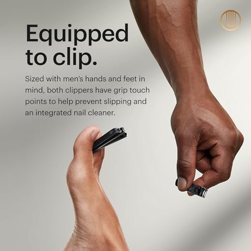 MANSCAPED® Shears 3.0, 5-Piece Precision Men’s Nail Grooming Travel Kit, Stainless Steel Manicure Set with Fingernail & Toenail Clippers, Nail File, Slant Tip Tweezers, Cuticle Scissors, Travel Case - Image 3