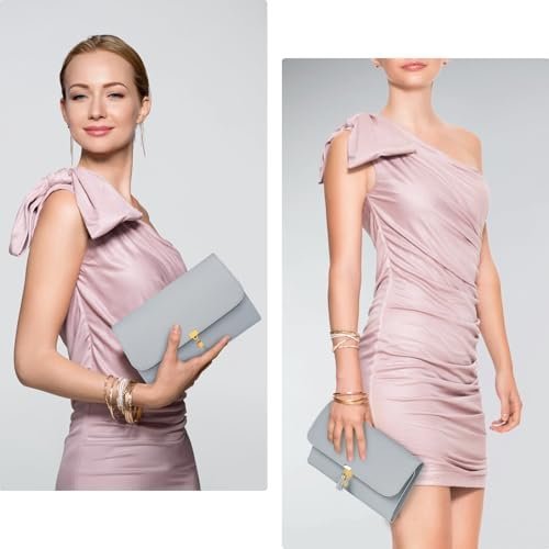 MATEIN Jewelry Travel Organizer for Women, Tangle Free Portable Leather Jewelry Storage Roll Bag Envelope Clutch, Waterproof Lightweight Jewelry Case Holder for Necklaces, Rings, Earrings, Bracelets - Image 8