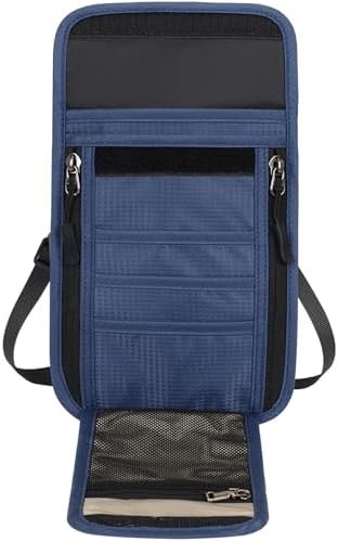 Travel Neck Wallet RFID Blocking – Hidden Passport Holder & Anti-Theft Money Pouch for Men & Women, Lightweight Concealed Undergarment Organizer with Adjustable Strap, Secure Document Holder - Image 8