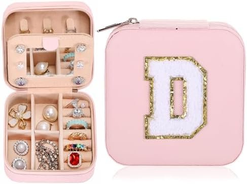 Small Travel Jewelry Case - Holder & Organizer, Personalized Birthday Gift for Teen Girls & Women