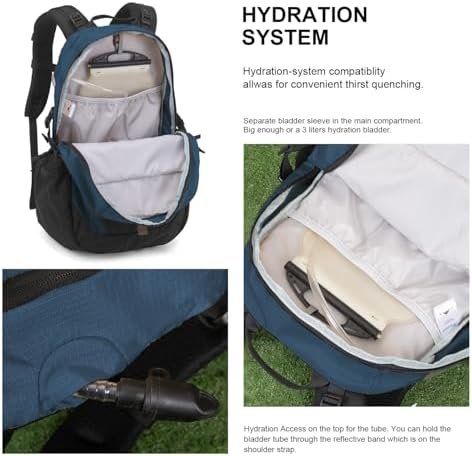 MOUNTAINTOP 30L Hiking Backpack,Men Women Camping Backpack,Lightweight Trekking Travel Backpacks for Climbing Skiing Cycling - Image 4