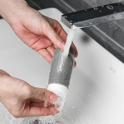 20 Pack Travel Bottles Set, TSA Approved Travel Size Toiletries Containers, Leak Proof Shampoo and Conditioner Bottles, Refillable Travel Essentials Toiletry Bottles (Dark Color) - Image 8