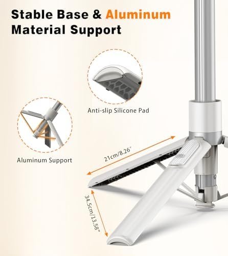 TONEOF 68" Magnetic Selfie Stick Tripod with Aluminum Strong Magnetic Holder for Magsafe, 360° Rotatable Travel Phone Tripod Stand with Metal Ring & Rechargeable Remote for iPhone/Android(Beige Gray) - Image 8