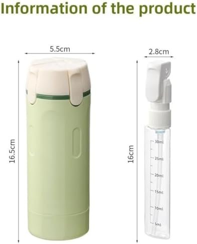 4 in 1 Travel Dispenser Bottle, 2026 New Refillable Travel Bottle for Toiletries, Leak Proof, Travel Size Containers for Shampoo Lotion Conditioner Cream, Transparent with Scale and Label (White) - Image 7