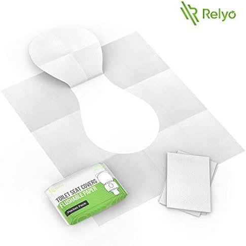 Toilet Seat Cover Paper Flushable (50 Pack) - XL for Adults and Kids Potty Training, 100% Biodegradable Travel Supplies Essentials for Public Restrooms, Airplane, Camping, Festivals - Image 8