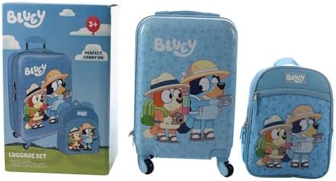 AI ACCESSORY INNOVATIONS Bluey Kids Luggage and Backpack Set - 18" Luggage Suitcase With Wheels, 13.75" Backpack - Image 6