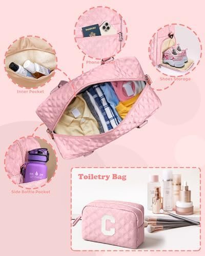 Gifts for Women Teen Girls, Travel Duffle Bag: Personalized Weekender Dance Cheer bag Sports for Girl, Gymnastics Bags, Birthday Gifts for Women Girls Kids Teens - Image 4