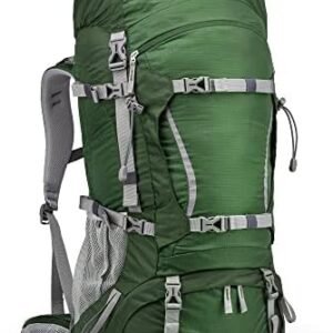 MOUNTAINTOP 70L Internal Frame Backpack Camping Backpacking Hiking Backpack for Men Women with Rain Cover