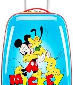 American Tourister Disney Mickey Mouse Kids Carry-On Luggage, Hardside With Single Spinner Wheels
