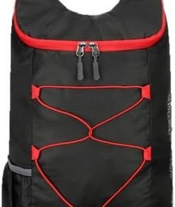 Lightweight and Thin Foldable Backpack, Climbing Bag, Hiking Daypack,15L Waterproof Travel Packable Rucksack (Black)