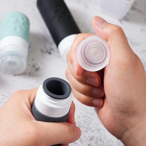 18 Pack travel Bottles for Toiletries, TSA Approved Silicone Travel Containers Leak Proof Refillable Travel Accessories for Shampoo Conditioner Lotion Body Wash(Multicolored A) - Image 5