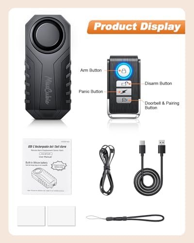 Door Handle Alarm, Door Alarms for Home Security & Anti-Theft with 113dB Vibration Triggered Portable Alarms- Perfect for Kids, Toddler, Elderly, Hotel, Travel, Bedroom - Image 5