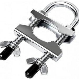 Portable Door Lock for Travel, Heavy Duty Security Lock for Outward Opening Doors, Adjustable Stainless Steel Safety Device for Hotel Room/Home/Apartmen