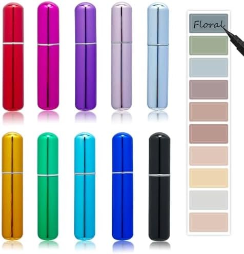 Perfume Travel Refillable Atomizer, 10Pcs Mini Perfume Atomizer Refillables, Scent Pump Case, Small Perfume Spray (5ml) - Image 3