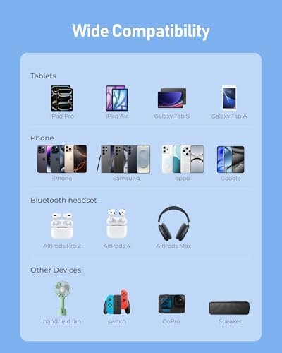 VEEKTOMX Portable Charger Built-in Cables, Power Bank for iPhone, Fast Charge USB C Battery Pack Travel Essentials Phone Charger Compatible with iPhone 17/16/15/14, Samsung S25/24 - Image 6