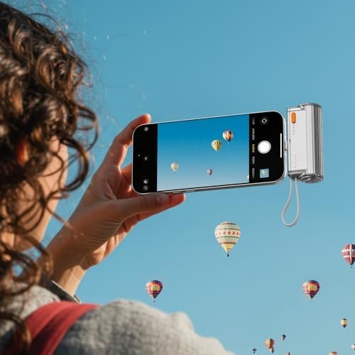 sharge Flow Mini 2 Portable Charger with Built-in Cable 22.5W Max Power Bank for Travel, Fast Charging Battery Pack with iOS and USB-C Connector for iPhone 17/16/15/14, Galaxy, Google Pixel, and More - Image 7