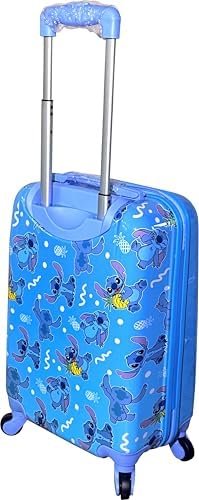 Fast Forward Kids Licensed Hard-Side 21” Spinner Luggage Lightweight Carry-On Suitcase (Stitch I) - Image 6