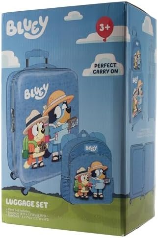 AI ACCESSORY INNOVATIONS Bluey Kids Luggage and Backpack Set - 18" Luggage Suitcase With Wheels, 13.75" Backpack - Image 5