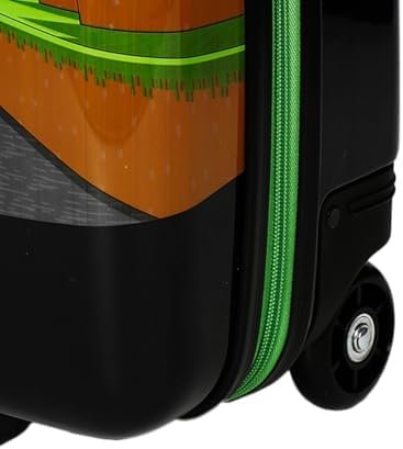 Bioworld Minecraft Cliffside Creepers Youth 18" 2-Wheeled Hardside Luggage - Image 6