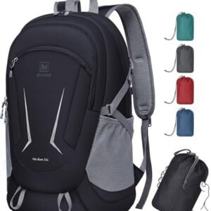 MIYCOO Backpack - Ultra Lightweight Packable Backpack for Travel Camping, Hiking Back Pack Waterproof Foldable Daypack for Men Women Black