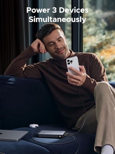 UGREEN Power Bank 25,000mAh 145W Laptop Portable Charger, Nexode 3-Port USB C PD Battery Pack, for MacBook Pro/Air, Dell XPS, iPhone 17/16/15/14, Galaxy S24, Steam Deck, iPad, and More - Image 4