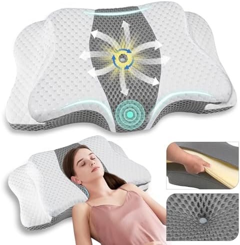 Pain Relief Cervical Pillow for Neck Support,Adjustable Ergonomic Pillow Cozy Sleeping,Odorless Orthopedic Memory Foam Pillows,Contour Bed Pillow for Side Back Stomach Sleeper - Image 7