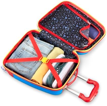 American Tourister Disney Mickey Mouse Kids Carry-On Luggage, Hardside With Single Spinner Wheels - Image 6