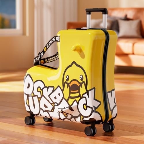 Kids Ride-On Suitcase 20", Toddler Luggage with Wheels - Cute Design, Safe for Little Ones, Ideal Birthday Gift for Children - Image 7
