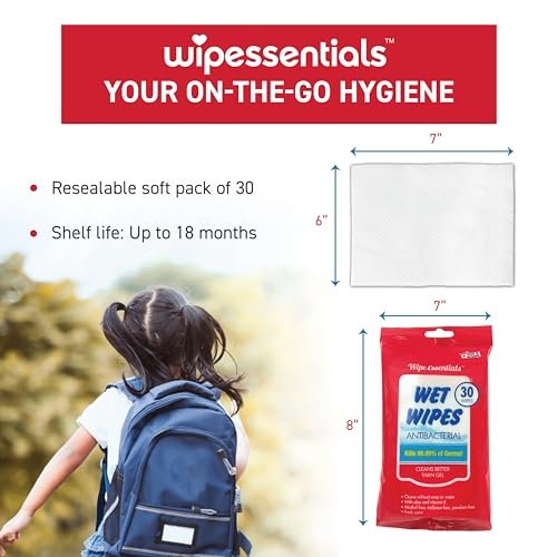 WipeEssentials Hand Sanitizer Hand Wipes for Adults and Kids - 90 wipes - 3 Packs of 30ct Hand Sanitizing Wipes, Travel Essentials - Image 5