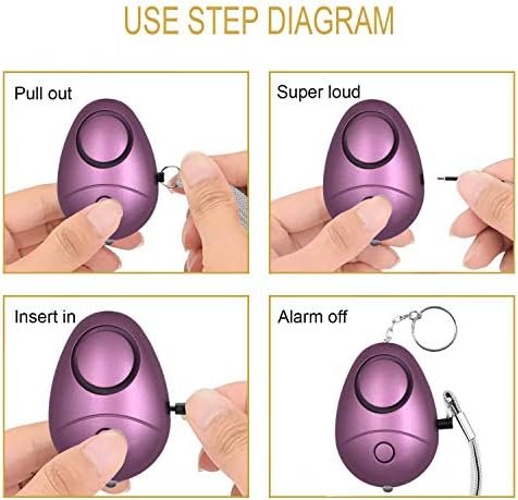 KOSIN Safe Sound Personal Alarm, 6 Pack 140DB Personal Security Alarm Keychain with LED Lights, Emergency Safety Alarm for Women, Men, Children, Elderly1 - Image 5