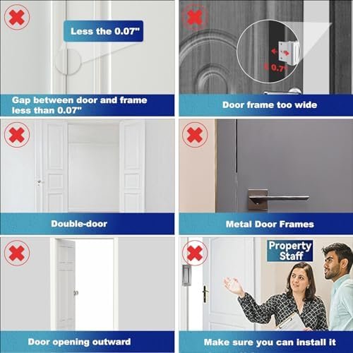 Door Reinforcement Lock Withstands 800lbs of Force - White Extra Proof Door Lock for Kids Safety with 8 Screws Prevents Unauthorized Entry, Add a Door Security Lock for Home Safety & Privacy - Image 2